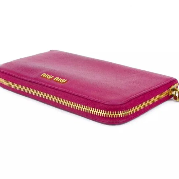 miu miu purse pink leather Authentic used